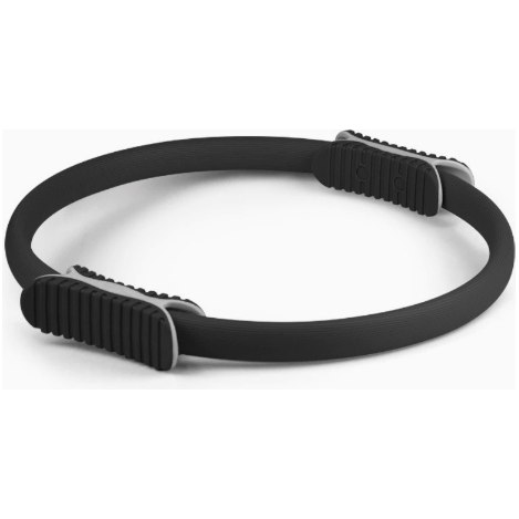 2 PCS Black 38cm Pilates Ring Circle with Comfort Foam Handles for Core & Muscle Toning
