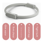 2 PCS Black 38cm Pilates Ring Circle with Comfort Foam Handles for Core & Muscle Toning