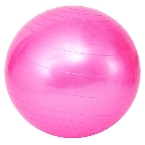 Pink 65cm Anti-Burst Yoga Exercise Ball for Pilates & Core Strength