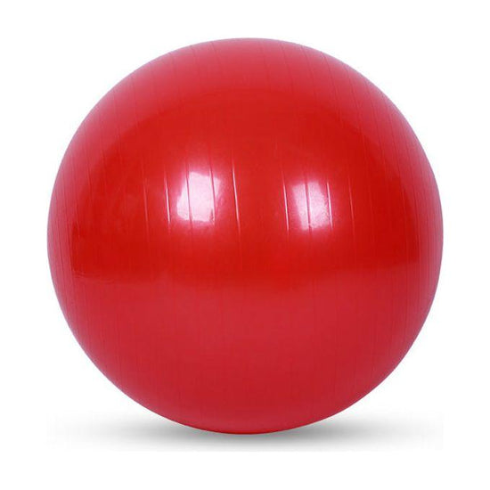 Red 65cm Anti-Burst Yoga Exercise Ball for Pilates & Core Strength