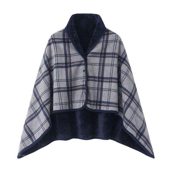 Grey Rasa 100x140cm Wearable Fleece Blanket - Soft, Warm & Anti-Pilling, Stylish Plaid Design