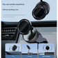 Black Magnetic Car Phone Mount - 66x66x34mm with Adjustable Bracket for Easy Smartphone Access