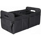 Black Foldable Car Storage Organizer Basket - 55x32x32cm with Handles, Easy to Fold