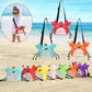 3 PCS Purple Cute Crab Mesh Beach Bag for Kids - Shell Collecting Sand Toy Bag for Toddlers