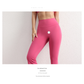 L Blue High Waist Flare Yoga Pants - Women&