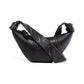 Small Coffee Stylish Croissant Crossbody Bag - Elegant Horn-Shaped Design with Lazy Chic Vibes