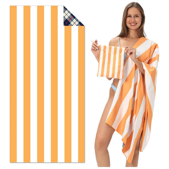 TW8 - Double-Sided Printed Beach Towel - Soft Microfiber - 100x180cm