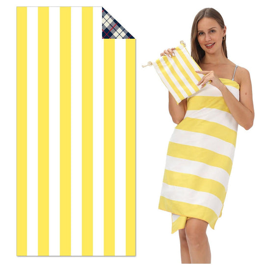 TW11 - Double-Sided Printed Beach Towel - Soft Microfiber - 100x180cm