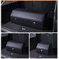 Medium Sized Black Foldable Car Trunk Storage Box - Large Capacity Insertable Rear Organizer