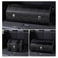Medium Sized Crocodile Print Black Foldable Car Trunk Storage Box - Large Capacity Insertable Rear Organizer
