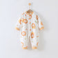 59 Size Cuddly Lion Class A Pure Cotton Long-Sleeve Baby Growsuit - Cozy Newborn Bodysuit for Fall and Winter