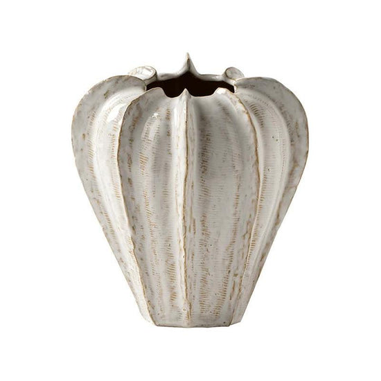 Charming White Ceramic Vase – Stylish Home Decor Accent for Flowers and Decorative Arrangements