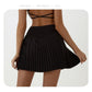 High waist Blue and White pleated skirt | built-in shorts to prevent exposure - suitable for yoga, badminton and golf  Size S