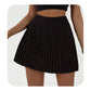 High waist Blue and White pleated skirt | built-in shorts to prevent exposure - suitable for yoga, badminton and golf  Size L