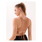 Black Summer Elastic Running Sports Vest with Padded Bra, Sleeveless Yoga Tank Top- M Size