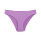 4 pcs Violet High-Waisted Cotton Bikini Briefs for Women, Slim Fit & Comfortable M Size