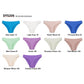 4 pcs Violet High-Waisted Cotton Bikini Briefs for Women, Slim Fit & Comfortable M Size