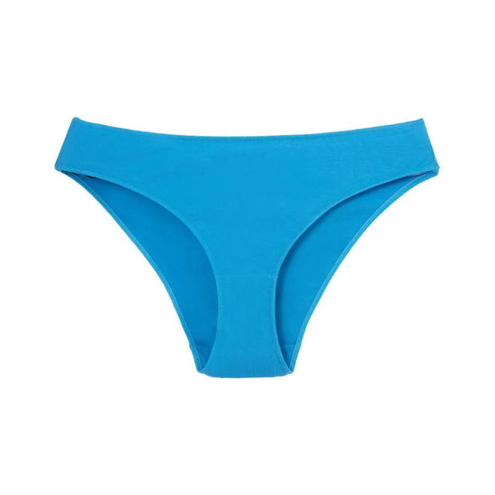 4 pcs Blue Aster High-Waisted Cotton Bikini Briefs for Women, Slim Fit & Comfortable L Size