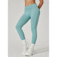 Dark Blue High-Waisted Butt Lift Yoga Pants for Women - Peach Hip Design, Full-Length Leggings, Workout and Fitness Activewear size XL