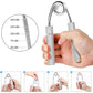 2 pcs Aluminum color Heavy Duty Metal Hand Grip Strengthener - Hand Training Equipment for Rehabilitation & Fitness with Adjustable Resistance 200LB