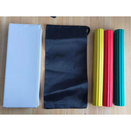Multifunctional Resistance Bar Set | Yoga Fitness Toning Tool, Muscle Relaxation, Grip Strength Improvement | 3-Piece Set with Stretching and Recovery Features （5LB、10LB、15LB）