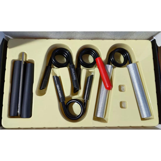4-in-1 Aluminum Metal Grip Strength Trainer Set with Adjustable Resistance - Wrist, Finger, and Arm Exercise （200LB-350LB）