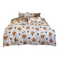 Cartoon Bear 4-Piece Bedding Set with Comforter and Pillowcases for Kids - Soft and Cute Bed Linen (Comforter 150x200cm, Bed Sheet 200x230cm, Pillowcases 48x47cm)