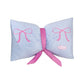 Blue Cute Butterfly Knot Pillow | Soft Bed & Seat Cushion, Decorative Throw Pillow for Home & Car 65x40cm