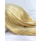Yellow Cozy Knit Throw Blanket with Fringe - Stylish Striped  Bed End Cover, 127x170CM