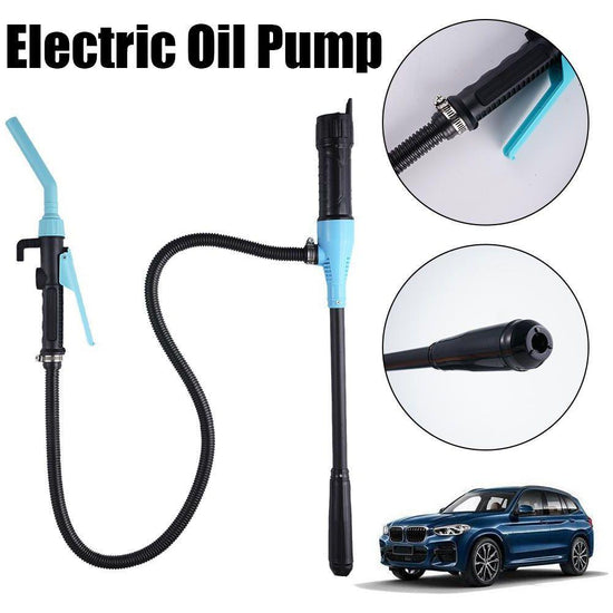 Portable Electric Oil Pump with Handle for Easy Use - Ideal for Cars, Boats, and More
