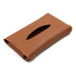 2 pcs Brown Car Sun Visor Tissue Holder - PU Leather Napkin Dispenser for Vehicle Interior