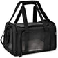 Black Portable Pet Travel Carrier Bag - Foldable, Durable, and Comfortable for Small Dogs & Cats 50cmx34cmx34cm