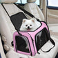 Pink Portable Pet Travel Carrier Bag - Foldable, Durable, and Comfortable for Small Dogs & Cats 50cmx34cmx34cm