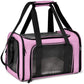 Pink Portable Pet Travel Carrier Bag - Foldable, Durable, and Comfortable for Small Dogs & Cats 50cmx34cmx34cm