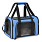 Blue Portable Pet Travel Carrier Bag - Foldable, Durable, and Comfortable for Small Dogs & Cats 45cmx30cmx30cm