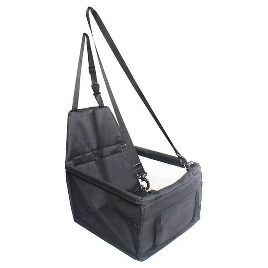 Black Portable Pet Car Seat for Dogs and Cats - Adjustable Car Seat Cover, Pet Travel Car Carrier with Safety Belt