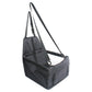 Black Portable Pet Car Seat for Dogs and Cats - Adjustable Car Seat Cover, Pet Travel Car Carrier with Safety Belt
