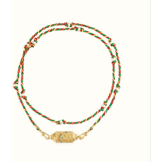 Mystical Tarot Charm Necklace - Boho Pendant（Rainbow pattern）