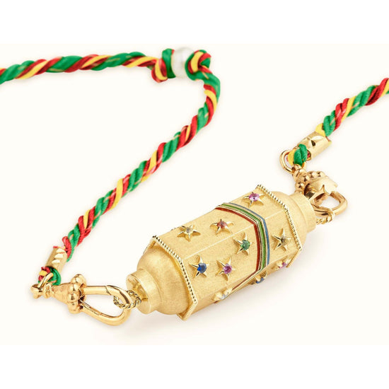 Mystical Tarot Charm Necklace - Boho Pendant（Rainbow pattern）