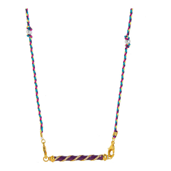 Mystical Tarot Charm Necklace - Boho Pendant(Purple rotation)