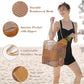 2 pcs Pink Casual Mesh Bag - Shoulder Bag for Beach & Travel 35x17x37cm
