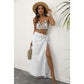 White Lightweight Tassel Sarong - Sexy Beach Skirt Cover-Up 104x86cm