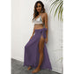 Purple Lightweight Tassel Sarong - Sexy Beach Skirt Cover-Up 104x86cm