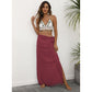 Red Lightweight Tassel Sarong - Sexy Beach Skirt Cover-Up 104x86cm
