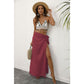 Red Lightweight Tassel Sarong - Sexy Beach Skirt Cover-Up 104x86cm
