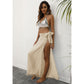 Apricot Lightweight Tassel Sarong - Sexy Beach Skirt Cover-Up 104x86cm