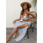Light blue Lightweight Tassel Sarong - Sexy Beach Skirt Cover-Up 104x86cm