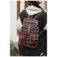 Red Stripes Boho Pattern Backpack - Stylish Casual Backpack for Everyday