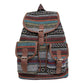 Blue Stripes Boho Pattern Backpack - Stylish Casual Backpack for Everyday