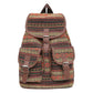 Ginger Stripes Boho Pattern Backpack - Stylish Casual Backpack for Everyday